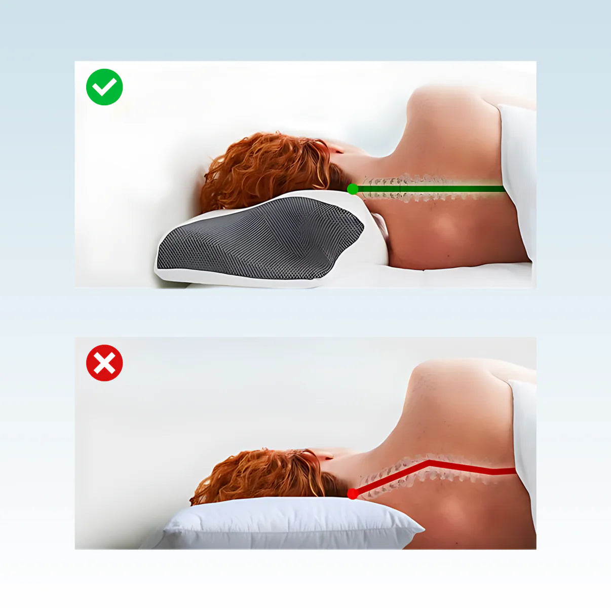 PosturePro™ Premium ergonomic pillow